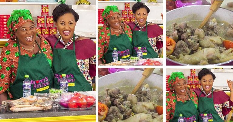 VIDEO: Akua Donkor Displays Her Cooking Skills On MacBrown Kitchen Show ...