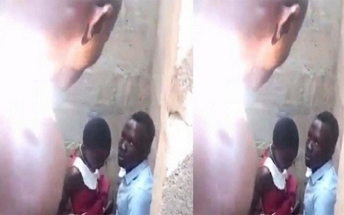 Watch Ghanaian Pupil Teacher Caught Chopping 13 Year School Gyal 