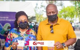 Mahama and Lordina take COVID-19 Vaccine