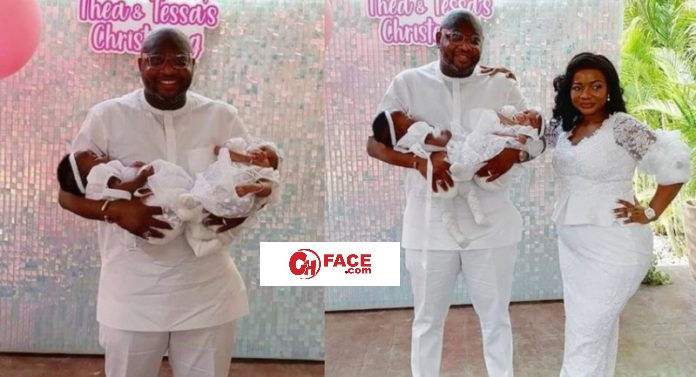 Randy Abbey, wife and twins